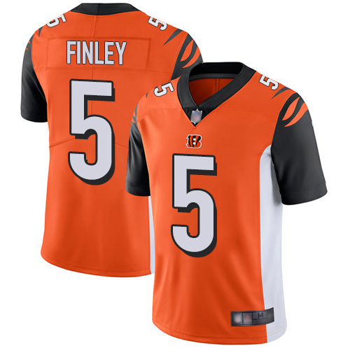 Cincinnati Bengals Limited Orange Men Ryan Finley Alternate Jersey NFL Footballl 5 Vapor Untouchable